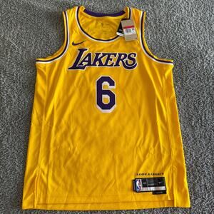 NWT Nike 2022 LeBron James NBA Los Angeles Lakers Swingman Jersey Sz 48 L Icon
